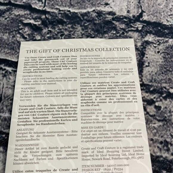 Couture Creations The Gift of Christmas GIFT BOW TEMPLATES Dies 18591 - Picture 5 of 6